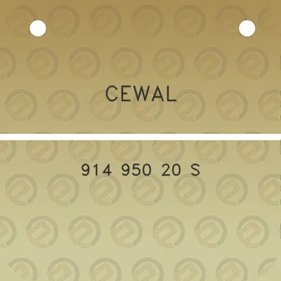 cewal-914-950-20-s