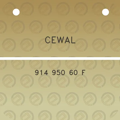 cewal-914-950-60-f