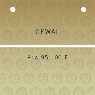 cewal-914-951-00-f