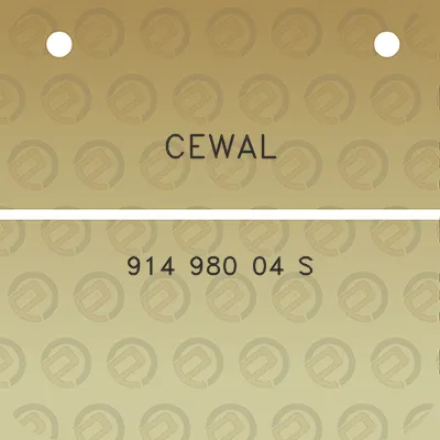 cewal-914-980-04-s