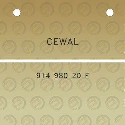 cewal-914-980-20-f