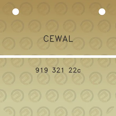 cewal-919-321-22c