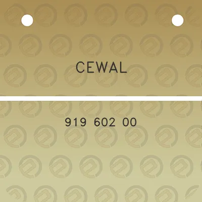 cewal-919-602-00