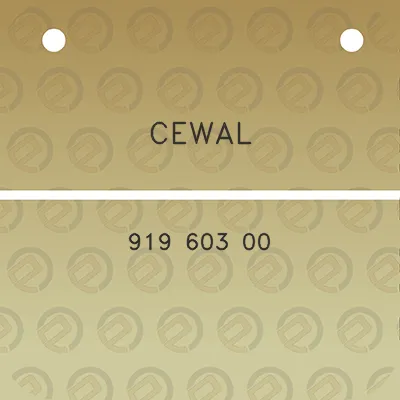 cewal-919-603-00