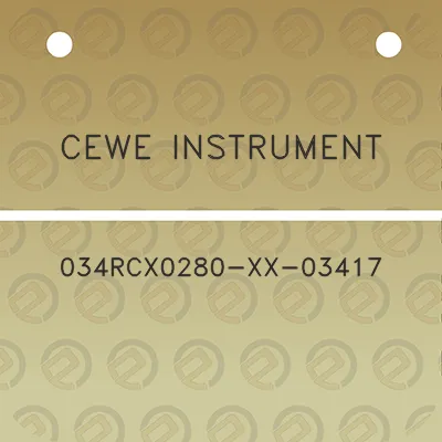 cewe-instrument-034rcx0280-xx-03417