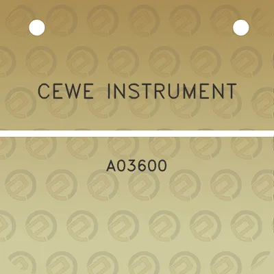 cewe-instrument-a03600