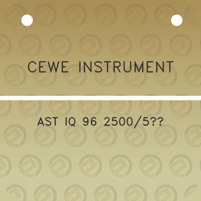 cewe-instrument-ast-iq-96-25005a