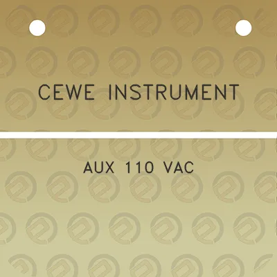 cewe-instrument-aux-110-vac