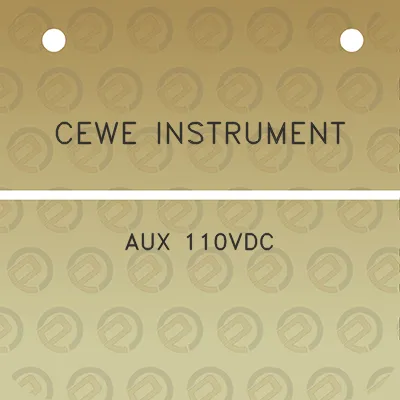 cewe-instrument-aux-110vdc