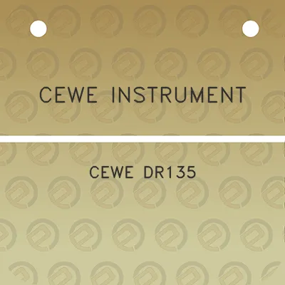 cewe-instrument-cewe-dr135