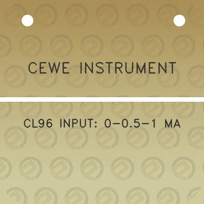 cewe-instrument-cl96-input-0-05-1-ma