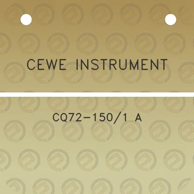 cewe-instrument-cq72-1501-a