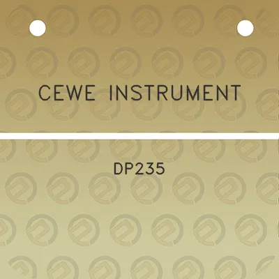 cewe-instrument-dp235