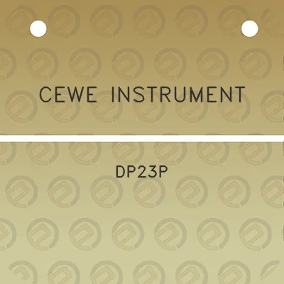 cewe-instrument-dp23p