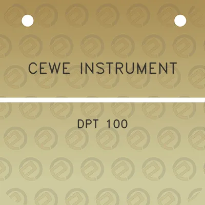 cewe-instrument-dpt-100