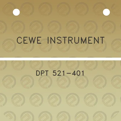 cewe-instrument-dpt-521-401