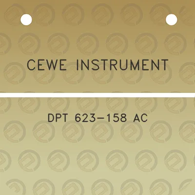 cewe-instrument-dpt-623-158-ac