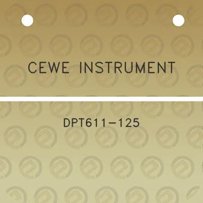 cewe-instrument-dpt611-125