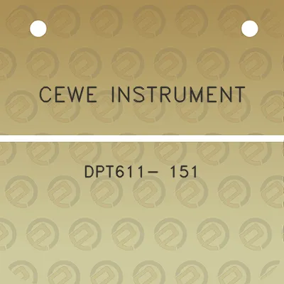 cewe-instrument-dpt611-151