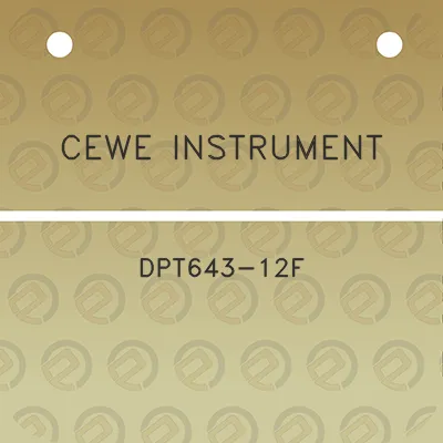 cewe-instrument-dpt643-12f