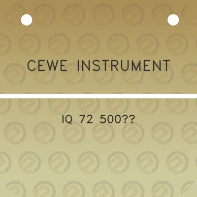 cewe-instrument-iq-72-500