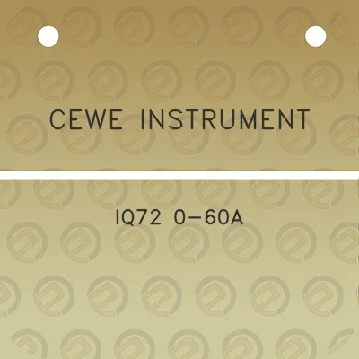 cewe-instrument-iq72-0-60a