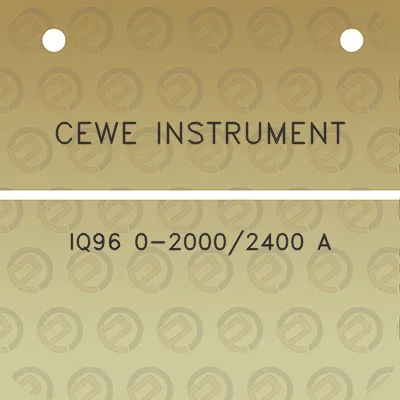 cewe-instrument-iq96-0-20002400-a