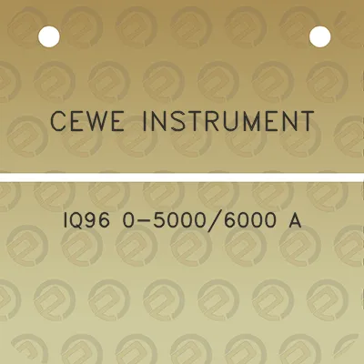 cewe-instrument-iq96-0-50006000-a