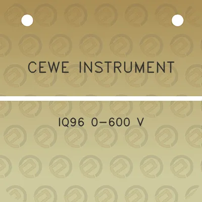 cewe-instrument-iq96-0-600-v