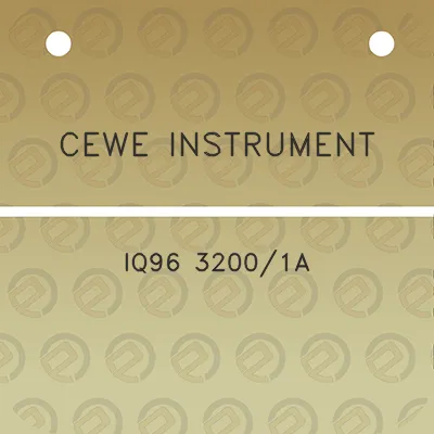 cewe-instrument-iq96-32001a