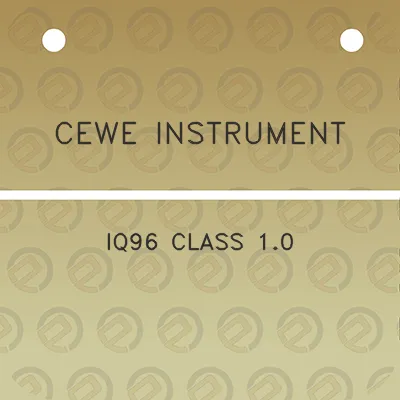 cewe-instrument-iq96-class-10