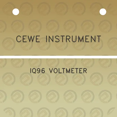 cewe-instrument-iq96-voltmeter