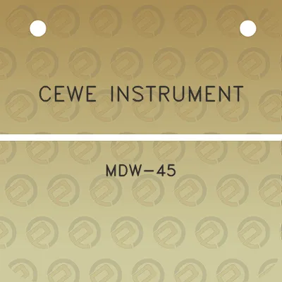 cewe-instrument-mdw-45