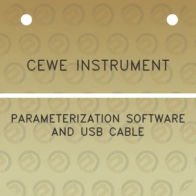 cewe-instrument-parameterization-software-and-usb-cable