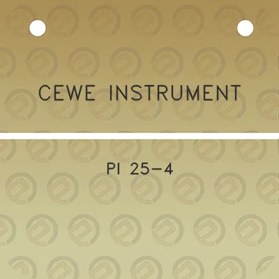 cewe-instrument-pi-25-4