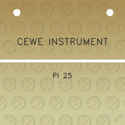 cewe-instrument-pi-25