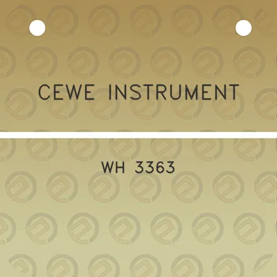 cewe-instrument-wh-3363