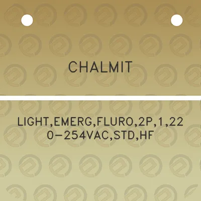 chalmit-lightemergfluro2p1220-254vacstdhf