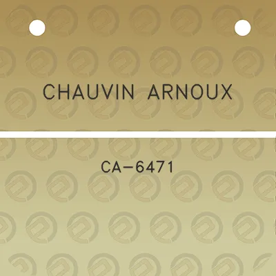 chauvin-arnoux-ca-6471