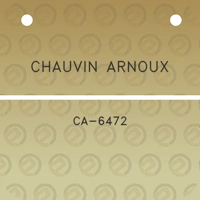 chauvin-arnoux-ca-6472