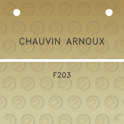 chauvin-arnoux-f203