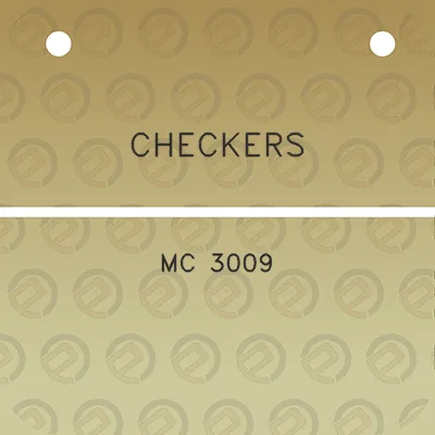 checkers-mc-3009