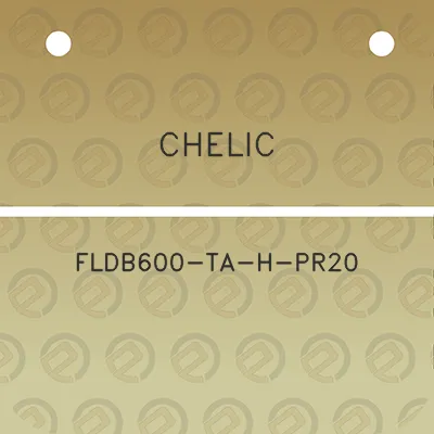 chelic-fldb600-ta-h-pr20