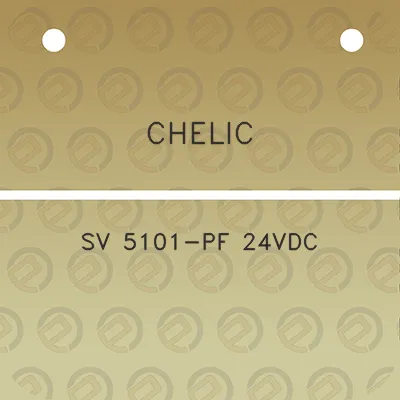 chelic-sv-5101-pf-24vdc