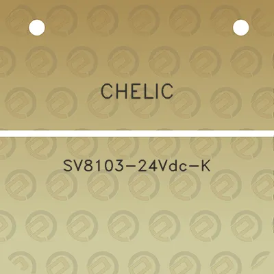 chelic-sv8103-24vdc-k