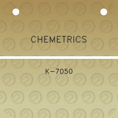 chemetrics-k-7050