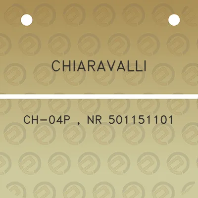 chiaravalli-ch-04p-nr-501151101