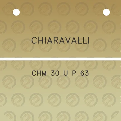 chiaravalli-chm-30-u-p-63