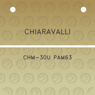 chiaravalli-chm-30u-pam63