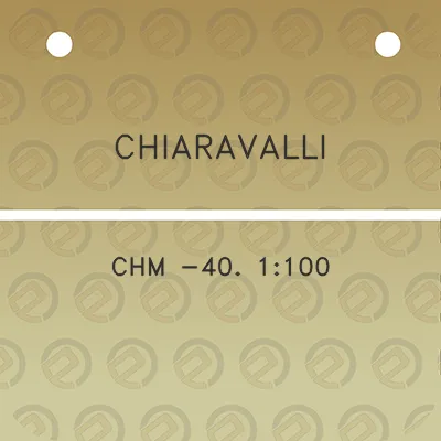 chiaravalli-chm-40-1100